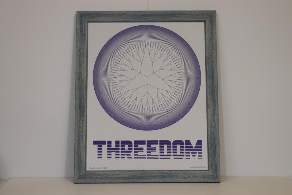 Threedom Custom Framed Art - Retro